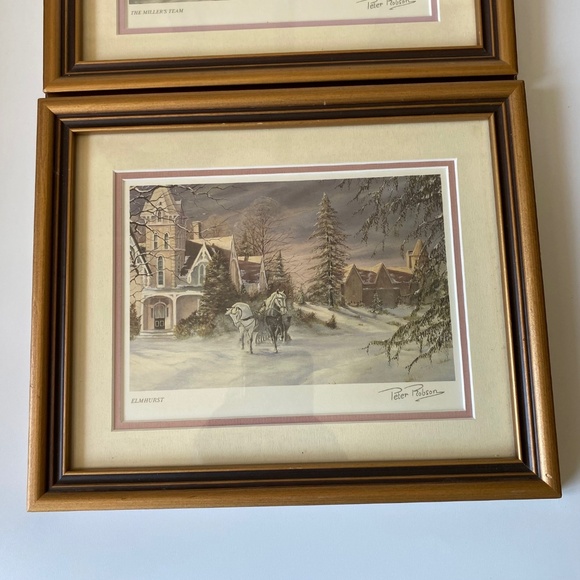 Pair of Vintage Lithograph Prints by Peter Robson Fine Art Wall Decor - Picture 5 of 8